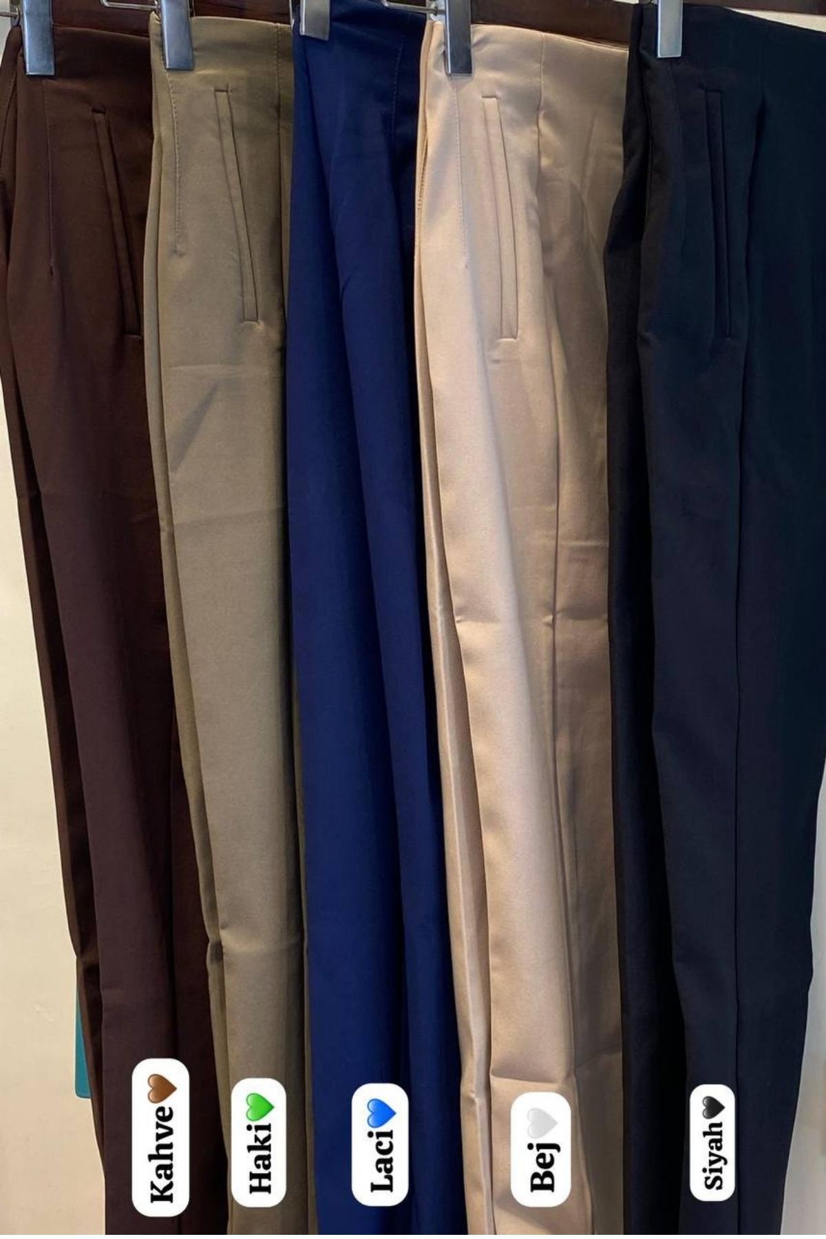 GoGoTrendy Pensli Full Licralı Dabıl Kumas Pantolon 5 Renk